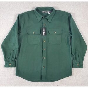 WFS Element Gear Shirt Jacket Mens XL Wool Blend Forest Outdoor Hunting Green